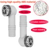 Qrity Pack of 2 Overflow Head, Overflow Sink, Overflow Pipes
