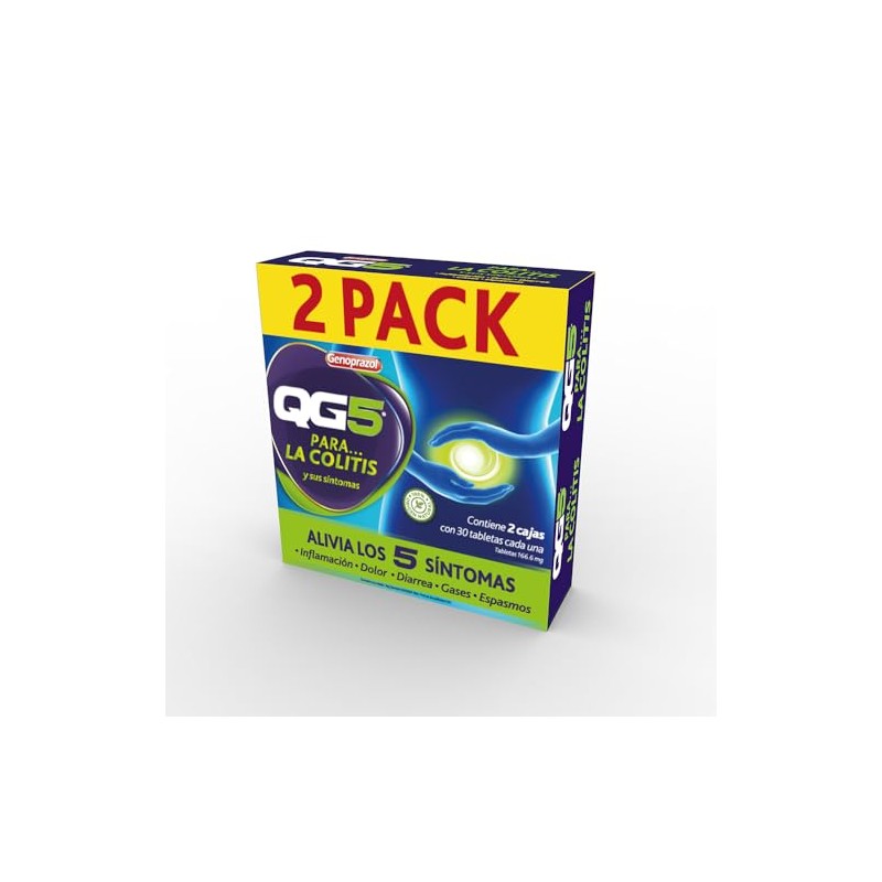 2PACK QG5 30 Tabletas. ALIVIO contra los síntomas de la
