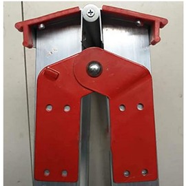 Aluminum Step Ladder Hinge Replacement Kit, Herringbone Ladder Tie Rod Attic Ladder Attachment, Accessories 2Pcs (S-Red)