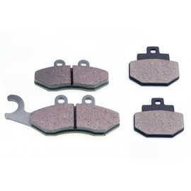 Brake Pad Set Front + Rear Suitable for Vespa GTS 125 150 250 300 - E-Approved Brake Pads for Front & Rear Wheel, Durable Mix for Many GTS Models & Special Editions