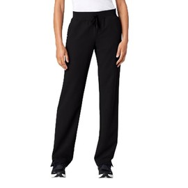 Jaanuu Xenos Women's 5-Pocket Classic Mid-Rise Scrub Pant - Black XS