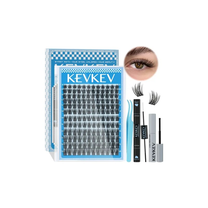 Kit De Extensiones De Pestañas 144pcs 8-18mm Volumen