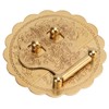 Brass Hasp Buckle Lock Retro Design 8cm Diameter Rust Resistance