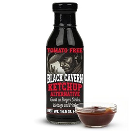 Black Cavern – The Ketchup Alternative, Tomato-Free Sauce, No HFCS, Made in USA, 14.5 oz