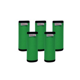 Neoprene Luggage Handle Wrap, 5 Pack Trolley Case Grip Suitcase Identifier Protective Cover, Grass Green