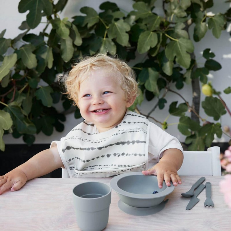 Elodie Details Baby Bib with Crumb Tray - Washable -