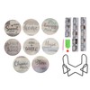 8Pcs Rhinestone Painting Coasters Assorted Style Strong Stickiness Odourless Coaster