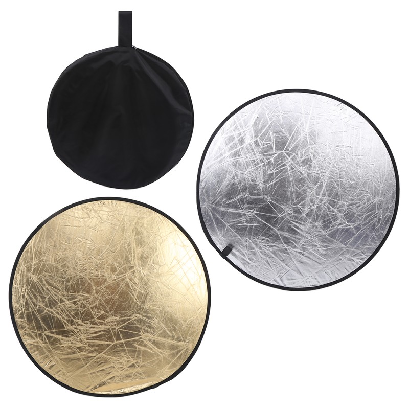 110cm Round Reflector 2 in 1 Collapsible Round Photography Reflector