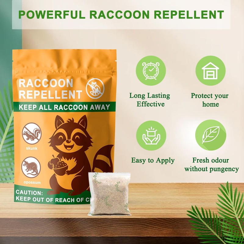 Natural Raccoon Repellent Granules | Eco-Friendly, Non-Toxic & Long-Lasting Protection