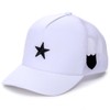 Yoshinorikotake Design White Black Glitter 3D Embroidered Star
