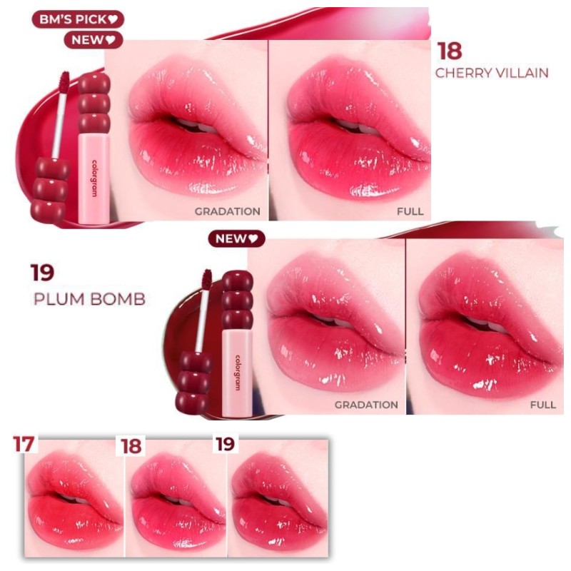 COLORGRAM Fruity Glass Tint 2.8g, Color:14 Sulky Lychee