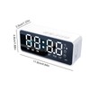 Digital Alarm Clock with BT Speaker, Mirror LED Display Clock