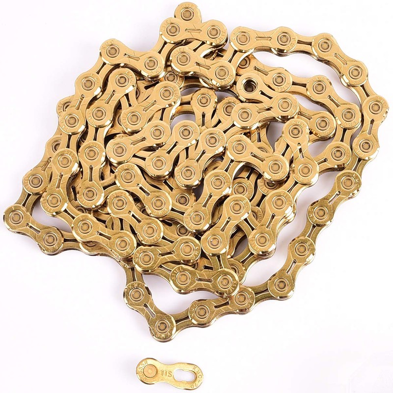 KMC X11EL Bike Chain Ti-N Gold, 118 Links