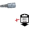 KS Tools 911.1467-E 1/4 Bit Socket TX with Bore TB30