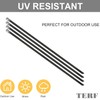 TERF® 20 Pcs Black Stainless Steel Cable Ties 290mm (11.42'')