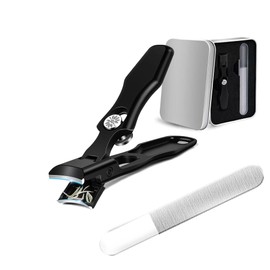 XGIUINI Nail Clippers, Made in Japan, Stainless Steel, Large Opening, High Quality, Splash-Resistant, Sharp, Nail Care, For Kids, Adults, Elderly and the Whole Family, For Hands and Feet with Storage