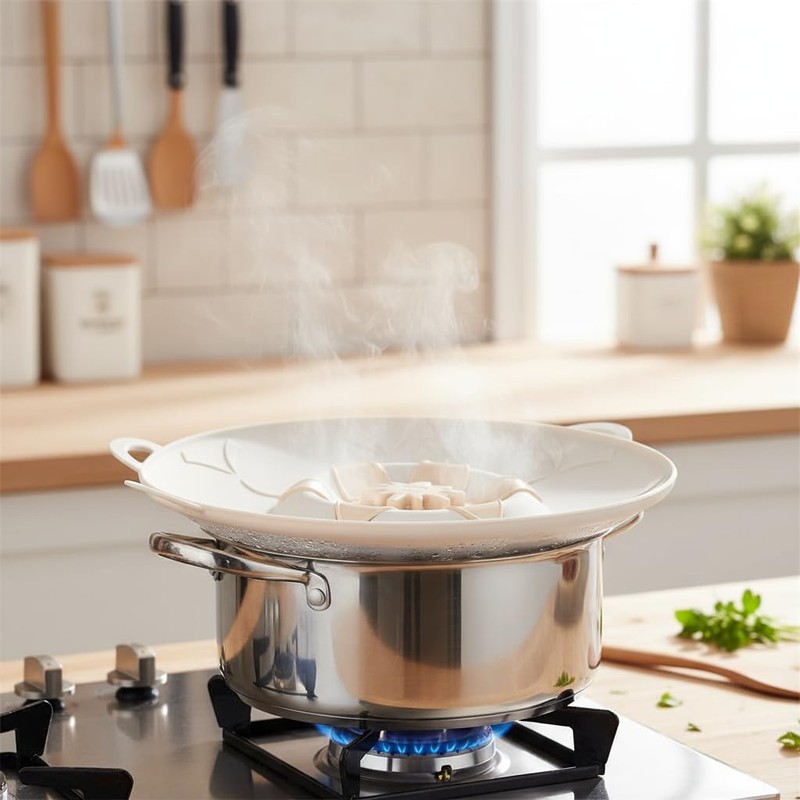 Reusable Silicone Spill Stopper Lid – Boil-Over Safeguard for Pots