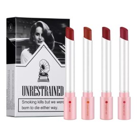 Juego de lápiz labial Lana del rey lipgloss de cigarrillom mate de 4 colores