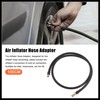 Hihaha 100cm Car Tire Inflator Extension Hose Adapter Black Copper