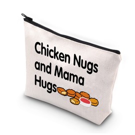 PLITI Funny Chicken Nugget Gift Nug Life Gift Chicken Lover Gift Chicken Nugs and Mama Hugs Nugget Lover Hugger Gift(Chicken Nugs hugsU)
