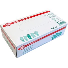 Nobaglove - Single Use, Disposable, Vinyl, Powder-free Gloves, Pack of 100 medium
