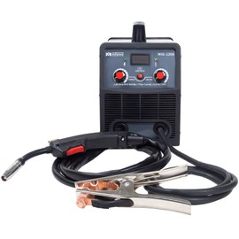 Amico 130 Amp MIG/Flux Core Wire Welder, 115/230V Dual Voltage IGBT Inverter Welding Soldering Machine