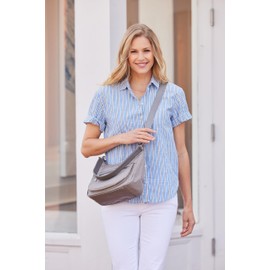 Baggallini Modern Pocket Half Moon Bag