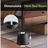 OXENDURE 4" Strong Bed & Furniture Lifters - Your Ideal