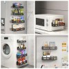 Sevenblue 4 Pack Magnetic Spice Rack for Refrigerator Organizer Moveable