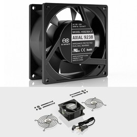 AC Infinity AXIAL 9238, Muffin Cooling Fan, 115V AC 92mm by 92mm by 38mm High Speed