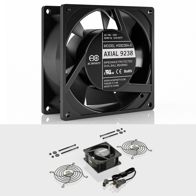 AC Infinity AXIAL 9238, Muffin Cooling Fan, 115V AC 92mm