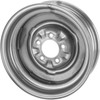 O/E Style Hot Rod Raw Steel Wheel, 15x5, 5 on