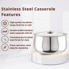 Stainless Steel Casserole and HotPot Set - Double-Walled, Insulated Casserole