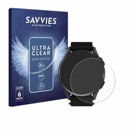 Savvies Pack of 6 Screen Protectors for Garmin Approach S50 Screen Protector Ultra Transparent