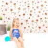 Small Boho Flowers Wall Sticker Cute Floral Leaf Wall Decal