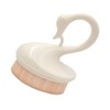 Swan Shaped Liquid Foundation Brush for Face Makeup Dense Artificial Beauty Tool for Even Application of Foundation Concealer Powder Chic White Handle for Women and Professionals