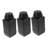 VILLFUL 3pcs Wide Mouth Plastic Reagent Bottles Secure Seal Chemical