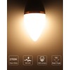 LUTW E12 B11 Candelabra LED Light Bulbs, 40W Eqv, 2700K,