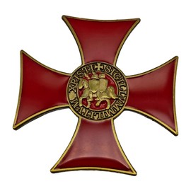 Leraverppy Enamel Pin,Sigillum Militum Lapel Pin,Knights Templar Crusaders Solomons Brooch,Gift For Teens Friends Family Student,DIY Decor,Canvas Bag Backpack Denim Jeans Collar Shirt Jacket Accessory