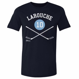 500 LEVEL Pierre Larouche Shirt (Cotton, XX-Large, True Navy) - Pierre Larouche Pittsburgh 10 Sticks WHT