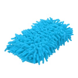 HARFINGTON Car Wash Sponge 8.7" x 4.3" Chenille Microfiber Mitt Scratch-Free Absorbent Scour Scrubber Cleaning Sponge for Washing Detailing on Cars, Trucks, SUV, Boats, RVs, Light Blue