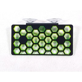 Reef-Geeks Coral Frag racks, 3 Fluorescent colours. 3 Diffrent sizes. coral frag Plugs (Black and green, Medium)