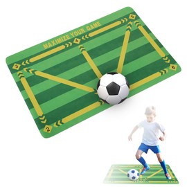 Football Training Mat 60×90cmLarge Football Mastery Mat Non-Slip Football Skills Mat Shock Silent Football Mat Control Dribble Soccer Sport Mat Training Equipment for Kids Adults Indoor
