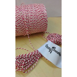 Red and White Butchers Catering Twine 300m