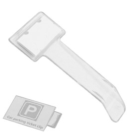 Car Window Ticket Holder | Transparent Auto Accessories Clip | Multifunction Bills Clip Cards Clamp, Windshield Windscreen Tickets Holder, Transparent Invoice Ticket Folder