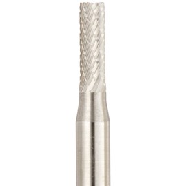 Drill America SB-14 Carbide Burr/Rotary File Cylindrical End-Cut Double Cut for Die Grinder 3/16" Dia. x 5/8" Cut Length with 1/4" Shank and 2" Overall Length, DUL Series