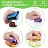 Grevosea 4Pcs Rubber Jar Opener Grippers, Jar Opener Gripper Pad