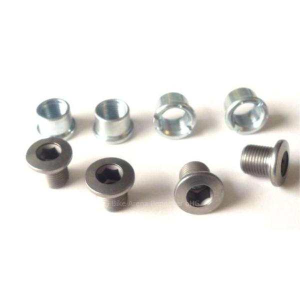 Shimano Double Gear Fixing Bolts (M8 × 8.5) & Nuts (Four Each) Y1FM98020