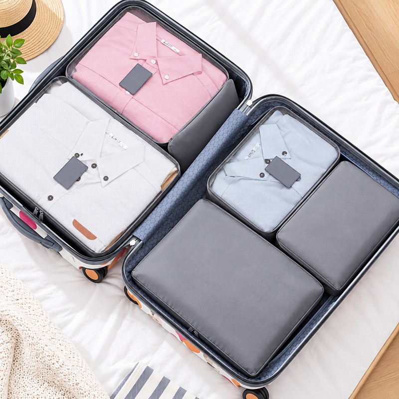 6-Piece Travel Packing Organizer Set for Luggage – Lightweight Reusable