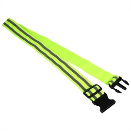 plplaaoo High Visibility Safety Reflective Sash,Reflective Belt,Adjustable Elastic Reflective Bands for Night Walking,Durable Polyester Fabric Reflective Running Gear for Men,Women,Kids